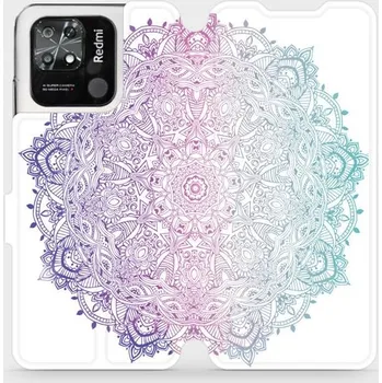 Pouzdro na mobilní telefon Flipové pouzdro Mobiwear - Xiaomi Redmi 10C - M008S Mandala (Knížkové flip pouzdro, obal, kryt na mobil Xiaomi Redmi 10C - M008S Mandala, materiál Umělá kůže + TPU - ochrana 360°, stojánek, silikonová vanička, magnetické zavírání)