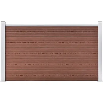 Plot OMAXI Zahradní plot dřevoplast 180 x 105 cm hnědý 813660
