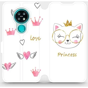 Pouzdro na mobilní telefon Flipové pouzdro Mobiwear - Nokia 7.2 - MH03S Kočička princess (Knížkové flip pouzdro, obal, kryt na mobil Nokia 7.2 - MH03S Kočička princess, materiál Umělá kůže + TPU - ochrana 360°, stojánek, silikonová vanička, magnetické zavírání)