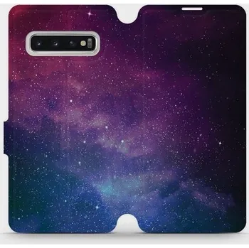 Pouzdro na mobilní telefon Flipové pouzdro Mobiwear - Samsung Galaxy S10 - V147P Mlhovina (Knížkové flip pouzdro, obal, kryt na mobil Samsung Galaxy S10 - V147P Mlhovina, materiál Umělá kůže + TPU - ochrana 360°, stojánek, silikonová vanička, magnetické zavírání)