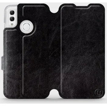 Pouzdro na mobilní telefon Flipové pouzdro Mobiwear - Honor 10 Lite - Černé a šedé (Knížkové flip pouzdro, obal, kryt na mobil Honor 10 Lite - Černé a šedé, materiál Umělá kůže + TPU - ochrana 360°, stojánek, silikonová vanička, magnetické zavírání)