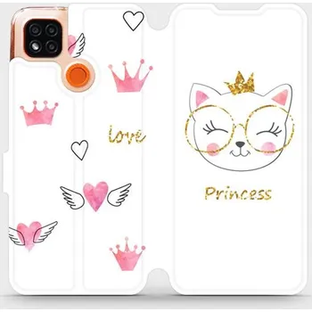 Pouzdro na mobilní telefon Flipové pouzdro Mobiwear - Xiaomi Redmi 9C - MH03S Kočička princess (Knížkové flip pouzdro, obal, kryt na mobil Xiaomi Redmi 9C - MH03S Kočička princess, materiál Umělá kůže + TPU - ochrana 360°, stojánek, silikonová vanička, magnetické zavírání)