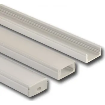 LED osvětlení LED profil AL přisazený PQ + matný difuzor - 1m McLED