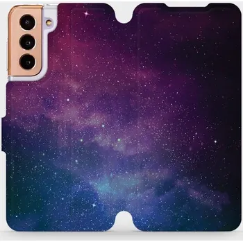 Pouzdro na mobilní telefon Flipové pouzdro Mobiwear - Samsung Galaxy S21 5G - V147P Mlhovina (Knížkové flip pouzdro, obal, kryt na mobil Samsung Galaxy S21 5G - V147P Mlhovina, materiál Umělá kůže + TPU - ochrana 360°, stojánek, silikonová vanička, magnetické zavírání)