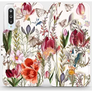 Pouzdro na mobilní telefon Flipové pouzdro Mobiwear - Xiaomi Mi 9 Lite - MP01S Rozkvetlá louka (Knížkové flip pouzdro, obal, kryt na mobil Xiaomi Mi 9 Lite - MP01S Rozkvetlá louka, materiál Umělá kůže + TPU - ochrana 360°, stojánek, silikonová vanička, magnetické zavírání)