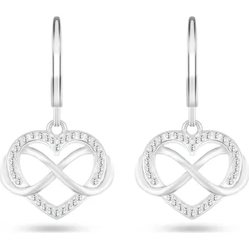 Náušnice Ellami VERONA 2176 Náušnice, visací srdce s nekonečnem a zirkony Ellami
