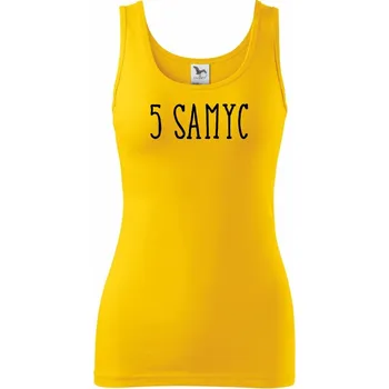 Dámské tričko 5 samyc - Dámské tílko - S ( Žlutá )