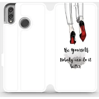 Pouzdro na mobilní telefon Flipové pouzdro Mobiwear - Honor 8X - M046P Be yourself (Knížkové flip pouzdro, obal, kryt na mobil Honor 8X - M046P Be yourself, materiál Umělá kůže + TPU - ochrana 360°, stojánek, silikonová vanička, magnetické zavírání)