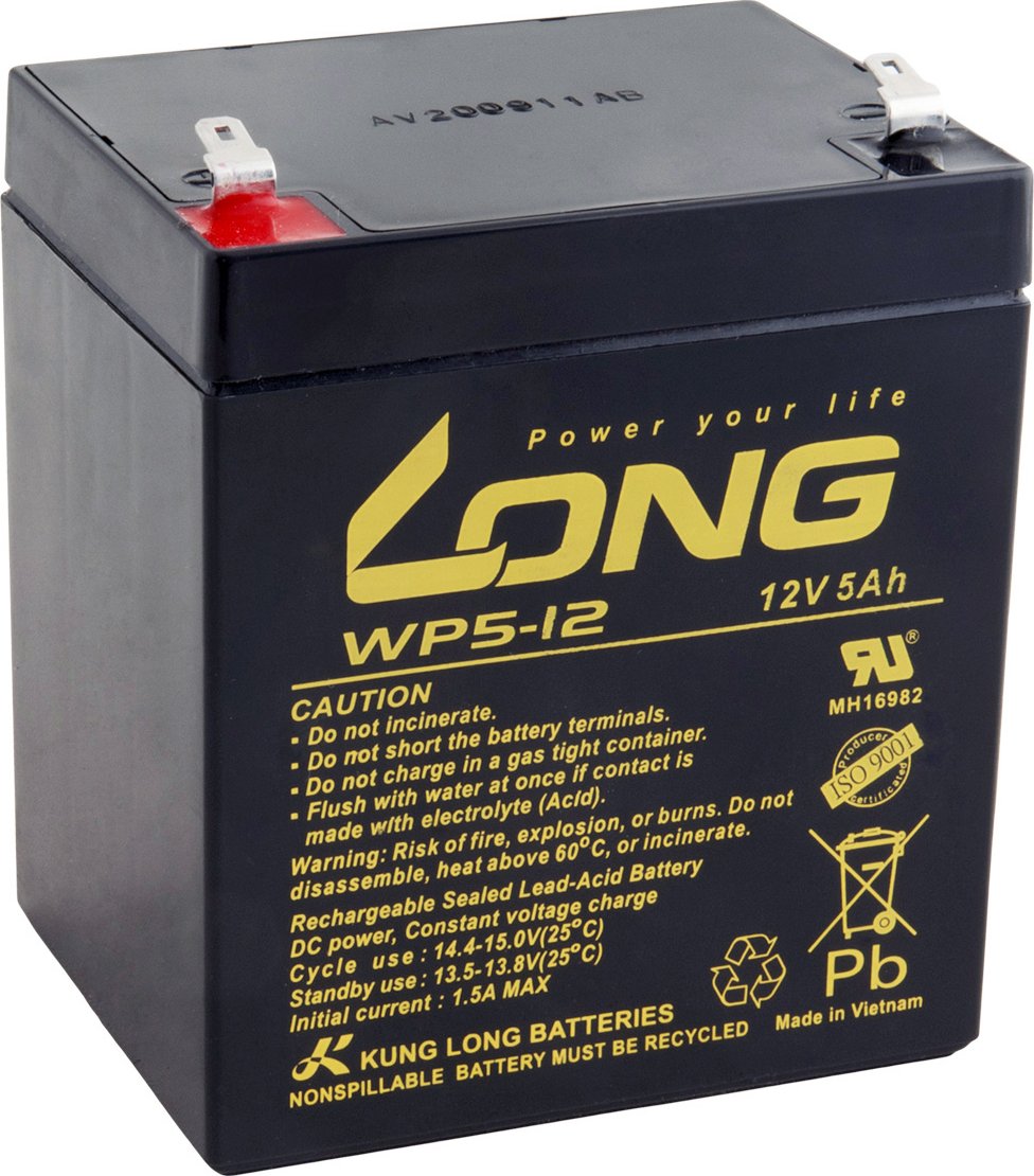 LONG baterie 12V 5Ah F1 (WP5-12)