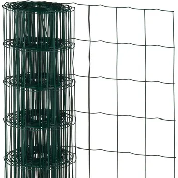 Plot Nature Drátěné pletivo obdélníkové 0,8 x 10 m poplastovaná ocel zelené 502716