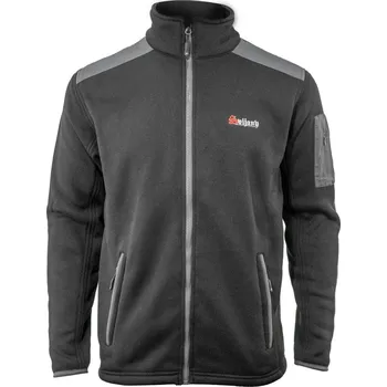 Běžecké oblečení Mikina pánská fleece s tkanými prvky Barva: černá, Velikost: L