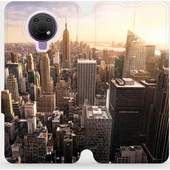 Pouzdro na mobilní telefon Flipové pouzdro Mobiwear - Nokia G10 - M138P New York (Knížkové flip pouzdro, obal, kryt na mobil Nokia G10 - M138P New York, materiál Umělá kůže + TPU - ochrana 360°, stojánek, silikonová vanička, magnetické zavírání)