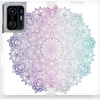 Pouzdro na mobilní telefon Flipové pouzdro Mobiwear - Xiaomi 11T Pro / Xiaomi 11T - M008S Mandala (Knížkové flip pouzdro, obal, kryt na mobil Xiaomi 11T Pro / Xiaomi 11T - M008S Mandala, materiál Umělá kůže + TPU - ochrana 360°, stojánek, silikonová vanička, magnetické zavírání)