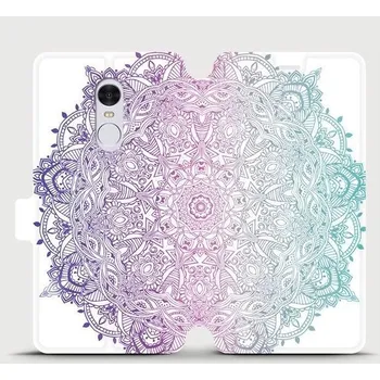 Pouzdro na mobilní telefon Flipové pouzdro Mobiwear - Xiaomi Redmi Note 4 Global - M008S Mandala (Knížkové flip pouzdro, obal, kryt na mobil Xiaomi Redmi Note 4 Global - M008S Mandala, materiál Umělá kůže + TPU - ochrana 360°, stojánek, silikonová vanička, magnetické zavírání)