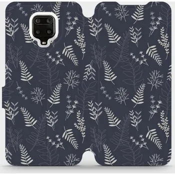 Pouzdro na mobilní telefon Flipové pouzdro Mobiwear - Xiaomi Redmi Note 9 Pro - VP15S Kapradiny (Knížkové flip pouzdro, obal, kryt na mobil Xiaomi Redmi Note 9 Pro - VP15S Kapradiny, materiál Umělá kůže + TPU - ochrana 360°, stojánek, silikonová vanička, magnetické zavírání)