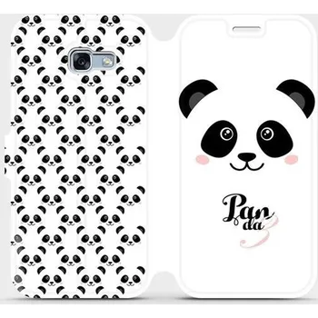 Pouzdro na mobilní telefon Flipové pouzdro Mobiwear - Samsung Galaxy A5 2017 - M030P Panda Amálka (Knížkové flip pouzdro, obal, kryt na mobil Samsung Galaxy A5 2017 - M030P Panda Amálka, materiál Umělá kůže + TPU - ochrana 360°, stojánek, silikonová vanička, magnetické zavírání)