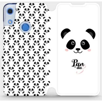 Pouzdro na mobilní telefon Flipové pouzdro Mobiwear - Huawei Y6S / Honor 8A - M030P Panda Amálka (Knížkové flip pouzdro, obal, kryt na mobil Huawei Y6S / Honor 8A - M030P Panda Amálka, materiál Umělá kůže + TPU - ochrana 360°, stojánek, silikonová vanička, magnetické zavírání)