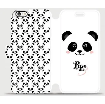 Pouzdro na mobilní telefon Flipové pouzdro Mobiwear - Apple iPhone 6 / iPhone 6s - M030P Panda Amálka (Knížkové flip pouzdro, obal, kryt na mobil Apple iPhone 6 / iPhone 6s - M030P Panda Amálka, materiál Umělá kůže + TPU - ochrana 360°, stojánek, silikonová vanička, magnetické)