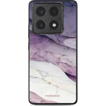 Pouzdro na mobilní telefon Lesklý kryt Mobiwear Glossy - Xiaomi 14T Pro - G028G - Bílý a fialový mramor (Prémiové lesklé pouzdro, obal, kryt Mobiwear Glossy na mobil Xiaomi 14T Pro - G028G - Bílý a fialový mramor, materiál Plast + TPU silikon - krytí po všech stranách, neošoupateln