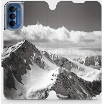 Pouzdro na mobilní telefon Flipové pouzdro Mobiwear - Motorola Moto G41 - M152P Velehory (Knížkové flip pouzdro, obal, kryt na mobil Motorola Moto G41 - M152P Velehory, materiál Umělá kůže + TPU - ochrana 360°, stojánek, silikonová vanička, magnetické zavírání)