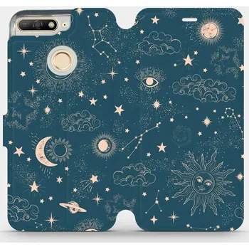 Pouzdro na mobilní telefon Flipové pouzdro Mobiwear - Honor 7A - VP14S Magický vesmír (Knížkové flip pouzdro, obal, kryt na mobil Honor 7A - VP14S Magický vesmír, materiál Umělá kůže + TPU - ochrana 360°, stojánek, silikonová vanička, magnetické zavírání)