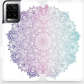 Pouzdro na mobilní telefon Flipové pouzdro Mobiwear - Vivo Y33s - M008S Mandala (Knížkové flip pouzdro, obal, kryt na mobil Vivo Y33s - M008S Mandala, materiál Umělá kůže + TPU - ochrana 360°, stojánek, silikonová vanička, magnetické zavírání)
