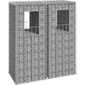 Plot OMAXI Gabionové sloupky 2 ks 40 x 40 x 100 cm železo 763841