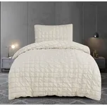 Jahu Modern House krepové povlečení - béžová Rozměr: 1x 70 x 90 a 1x 140 x 200 cm