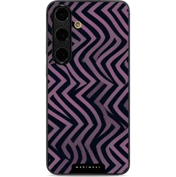 Pouzdro na mobilní telefon Lesklý kryt Mobiwear Glossy - Samsung Galaxy S24 FE - GA55G Fialové klikyháky (Prémiové lesklé pouzdro, obal, kryt Mobiwear Glossy na mobil Samsung Galaxy S24 FE - GA55G Fialové klikyháky, materiál Plast + TPU silikon - krytí po všech stranách,)