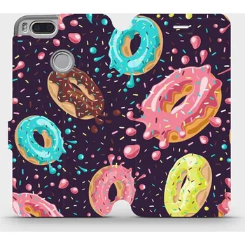 Pouzdro na mobilní telefon Flipové pouzdro Mobiwear - Xiaomi Mi A1 - VP19S Donutky (Knížkové flip pouzdro, obal, kryt na mobil Xiaomi Mi A1 - VP19S Donutky, materiál Umělá kůže + TPU - ochrana 360°, stojánek, silikonová vanička, magnetické zavírání)