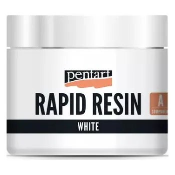 Výtvarná barva Pentart - pryskyřice Rapid resin 1:1 set 150 ml white