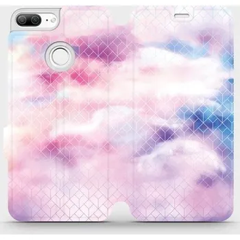 Pouzdro na mobilní telefon Flipové pouzdro Mobiwear - Honor 9 Lite - MR02S Vodovkové obrazce (Knížkové flip pouzdro, obal, kryt na mobil Honor 9 Lite - MR02S Vodovkové obrazce, materiál Umělá kůže + TPU - ochrana 360°, stojánek, silikonová vanička, magnetické zavírání)