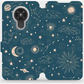 Pouzdro na mobilní telefon Flipové pouzdro Mobiwear - Nokia 5.3 - VP14S Magický vesmír (Knížkové flip pouzdro, obal, kryt na mobil Nokia 5.3 - VP14S Magický vesmír, materiál Umělá kůže + TPU - ochrana 360°, stojánek, silikonová vanička, magnetické zavírání)