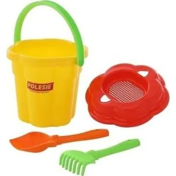 ostatní stavebnice Sada na písek č. 78: Kbelíček velký - tvar květ: Sítko /+1 ****