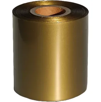 Pásek do tiskárny TTR páska 67mm x 300m, KBM GOLD, zlatá, OUT, vosk-pryskyřice