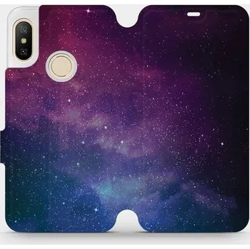 Pouzdro na mobilní telefon Flipové pouzdro Mobiwear - Xiaomi Mi A2 Lite - V147P Mlhovina (Knížkové flip pouzdro, obal, kryt na mobil Xiaomi Mi A2 Lite - V147P Mlhovina, materiál Umělá kůže + TPU - ochrana 360°, stojánek, silikonová vanička, magnetické zavírání)