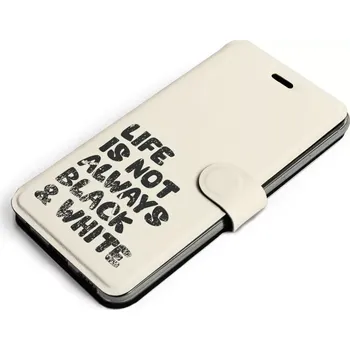 Pouzdro na mobilní telefon Flipové pouzdro Mobiwear na mobil Xiaomi POCO M4 Pro 5G / Xiaomi Redmi Note 11S 5G - M041S Panda - life is not always black and white - VÝPRODEJ (Parádní flip obal, kryt, pouzdro Mobiwear na mobilní telefon Xiaomi POCO M4 Pro 5G s motivem M041S Panda - li