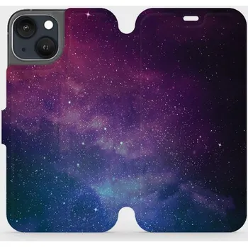 Pouzdro na mobilní telefon Flipové pouzdro Mobiwear - Apple iPhone 13 - V147P Mlhovina (Knížkové flip pouzdro, obal, kryt na mobil Apple iPhone 13 - V147P Mlhovina, materiál Umělá kůže + TPU - ochrana 360°, stojánek, silikonová vanička, magnetické zavírání)