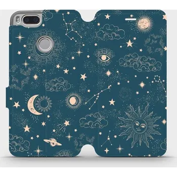 Pouzdro na mobilní telefon Flipové pouzdro Mobiwear - Xiaomi Mi A1 - VP14S Magický vesmír (Knížkové flip pouzdro, obal, kryt na mobil Xiaomi Mi A1 - VP14S Magický vesmír, materiál Umělá kůže + TPU - ochrana 360°, stojánek, silikonová vanička, magnetické zavírání)