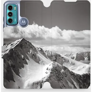 Pouzdro na mobilní telefon Flipové pouzdro Mobiwear - Motorola Moto G60 - M152P Velehory (Knížkové flip pouzdro, obal, kryt na mobil Motorola Moto G60 - M152P Velehory, materiál Umělá kůže + TPU - ochrana 360°, stojánek, silikonová vanička, magnetické zavírání)
