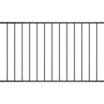 Plot OMAXI Plotový dílec ocel s práškovým lakem 1,7 x 0,75 cm černý 670508