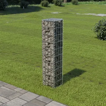 Plot OMAXI Gabionová zeď s víky z pozinkované oceli 20 x 20 x 100 cm 592107