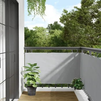 Plot OMAXI Balkonová zástěna šedá 1 000 x 75 cm PVC 877498