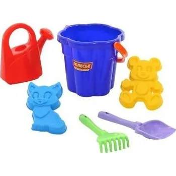 ostatní stavebnice Sada na písek č. 98: Kbelíček velký-tvar květ, lopatka /+1 ****