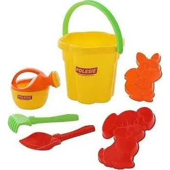 ostatní stavebnice Sada na písek č. 164: Kbelíček velký tvar květ: lopat /+1 ****