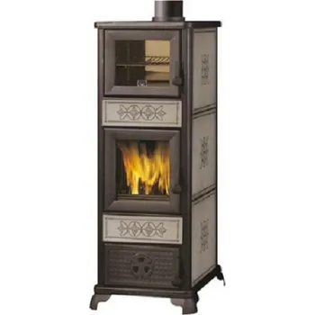 Krbová kamna Edilkamin EK63 Edilkamin EK 63 DECOR C s troubou, tortora