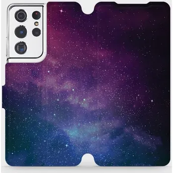 Pouzdro na mobilní telefon Flipové pouzdro Mobiwear - Samsung Galaxy S21 Ultra 5G - V147P Mlhovina (Knížkové flip pouzdro, obal, kryt na mobil Samsung Galaxy S21 Ultra 5G - V147P Mlhovina, materiál Umělá kůže + TPU - ochrana 360°, stojánek, silikonová vanička, magnetické zavírání)