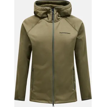 Pánská mikina MIKINA PEAK PERFORMANCE FLO M CHILL LIGHT ZIP HOOD PINE NEEDLE