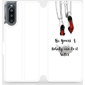 Pouzdro na mobilní telefon Flipové pouzdro Mobiwear - Sony Xperia 10 IV - M046P Be yourself (Knížkové flip pouzdro, obal, kryt na mobil Sony Xperia 10 IV - M046P Be yourself, materiál Umělá kůže + TPU - ochrana 360°, stojánek, silikonová vanička, magnetické zavírání)