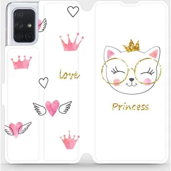 Pouzdro na mobilní telefon Flipové pouzdro Mobiwear - Samsung Galaxy A71 - MH03S Kočička princess (Knížkové flip pouzdro, obal, kryt na mobil Samsung Galaxy A71 - MH03S Kočička princess, materiál Umělá kůže + TPU - ochrana 360°, stojánek, silikonová vanička, magnetické zavírání)